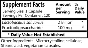 Flacon de Daily Manufacturing L-Salivarius avec capsules visibles