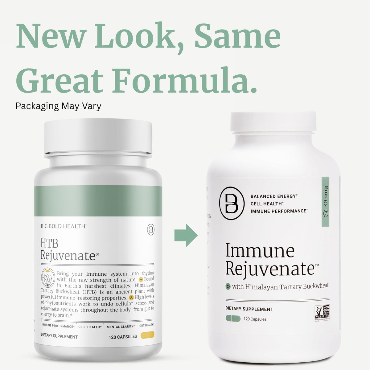 Flacon de daily wellness Rejuvenate avec arrière-plan de sarrasin tartare himalayen