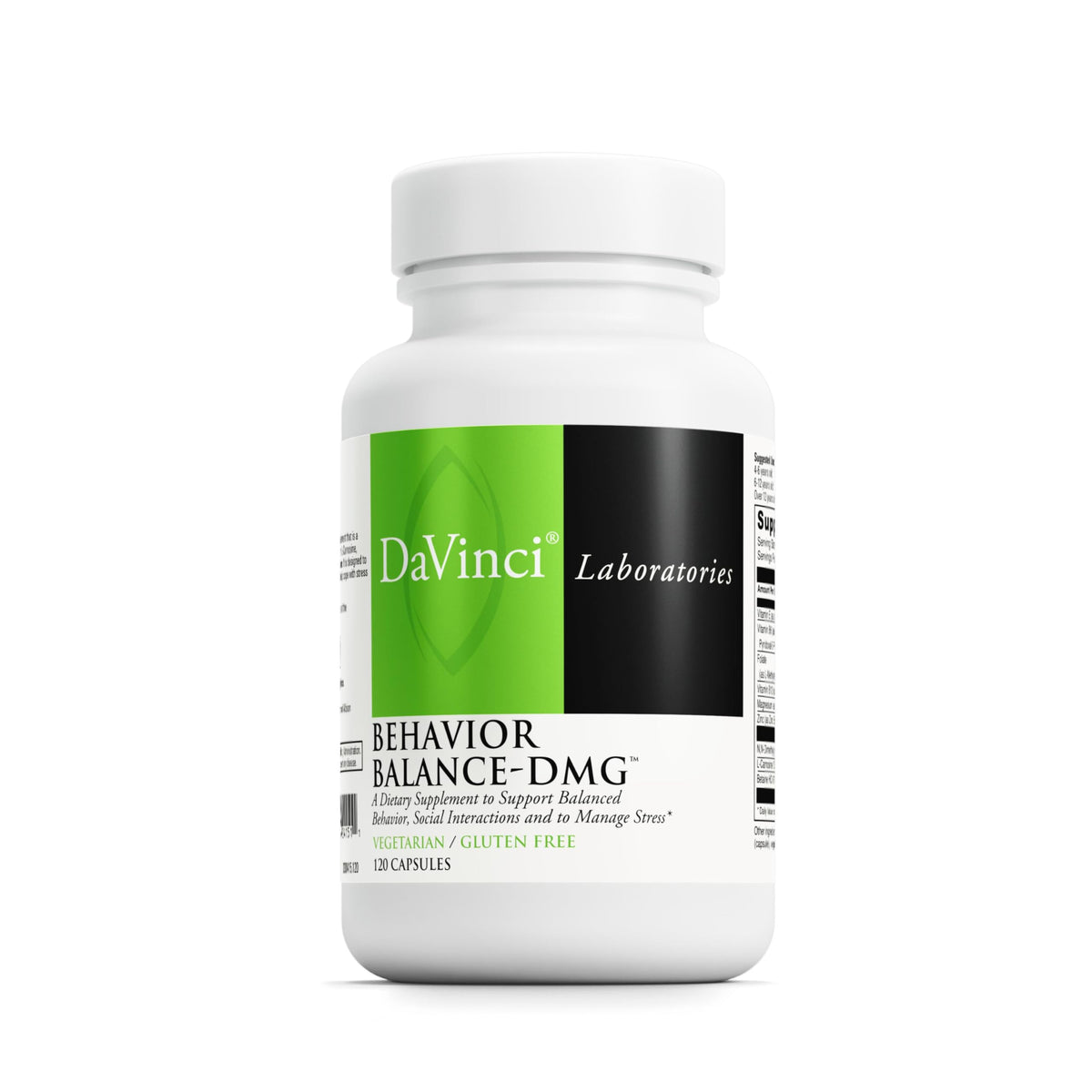 Flacon de DAVINCI Behavior Balance-DMG 120 capsules végétariennes