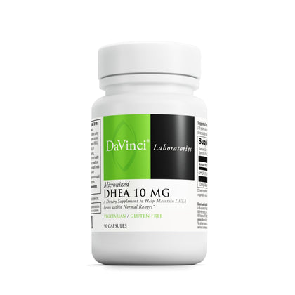 Flacon de DAVINCI Micronized DHEA 10mg avec 90 capsules