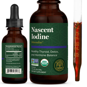 Flacon de de Global Healing Center, iode liquide 1 oz