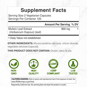 Flacon de DEAL SUPPLEMENT Extrait de Feuille de Molène avec capsules visibles