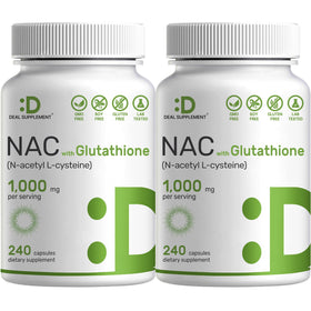Flacon de DEAL SUPPLEMENT NAC 1 000 mg vue avant