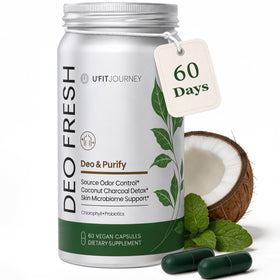 Flacon de Deo Fresh U+FITJOURNEY avec 60 capsules végétales