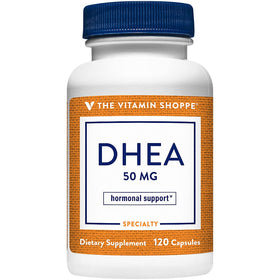 Flacon de DHEA 50MG The Vitamin Shoppe avec 120 capsules