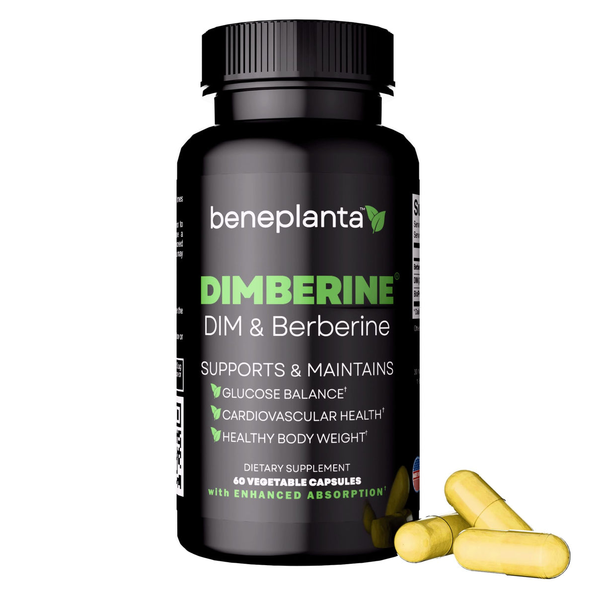 Flacon de Dimberine 60 capsules vue de face