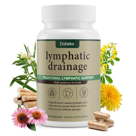 Flacon de Dobeko Compléments Alimentaires Lymphatiques 60 capsules végétariennes