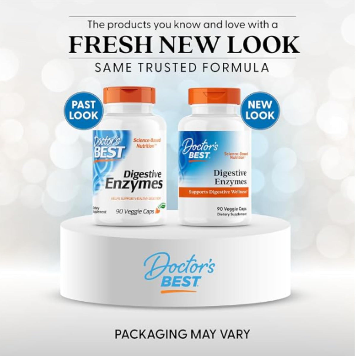 Flacon de Doctor's BEST Enzymes daily avec étiquette visible