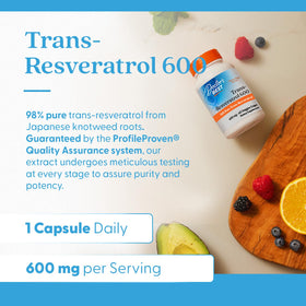 Flacon de Doctor's BEST Trans-Resvératrol 600 mg avec étiquette visible