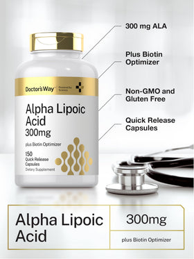 Flacon de Doctor's Way Acide Alpha Lipoïque 300mg avec capsules