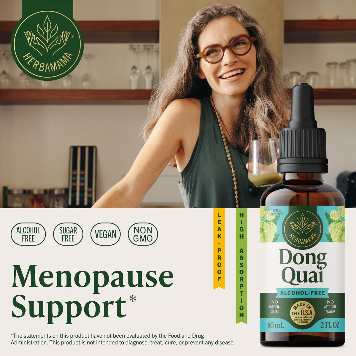 Flacon de Donq Quai HERBAMAMA avec compte-gouttes