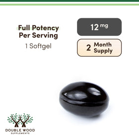 Flacon de Double Wood Astaxanthin 12mg avec 60 gélules