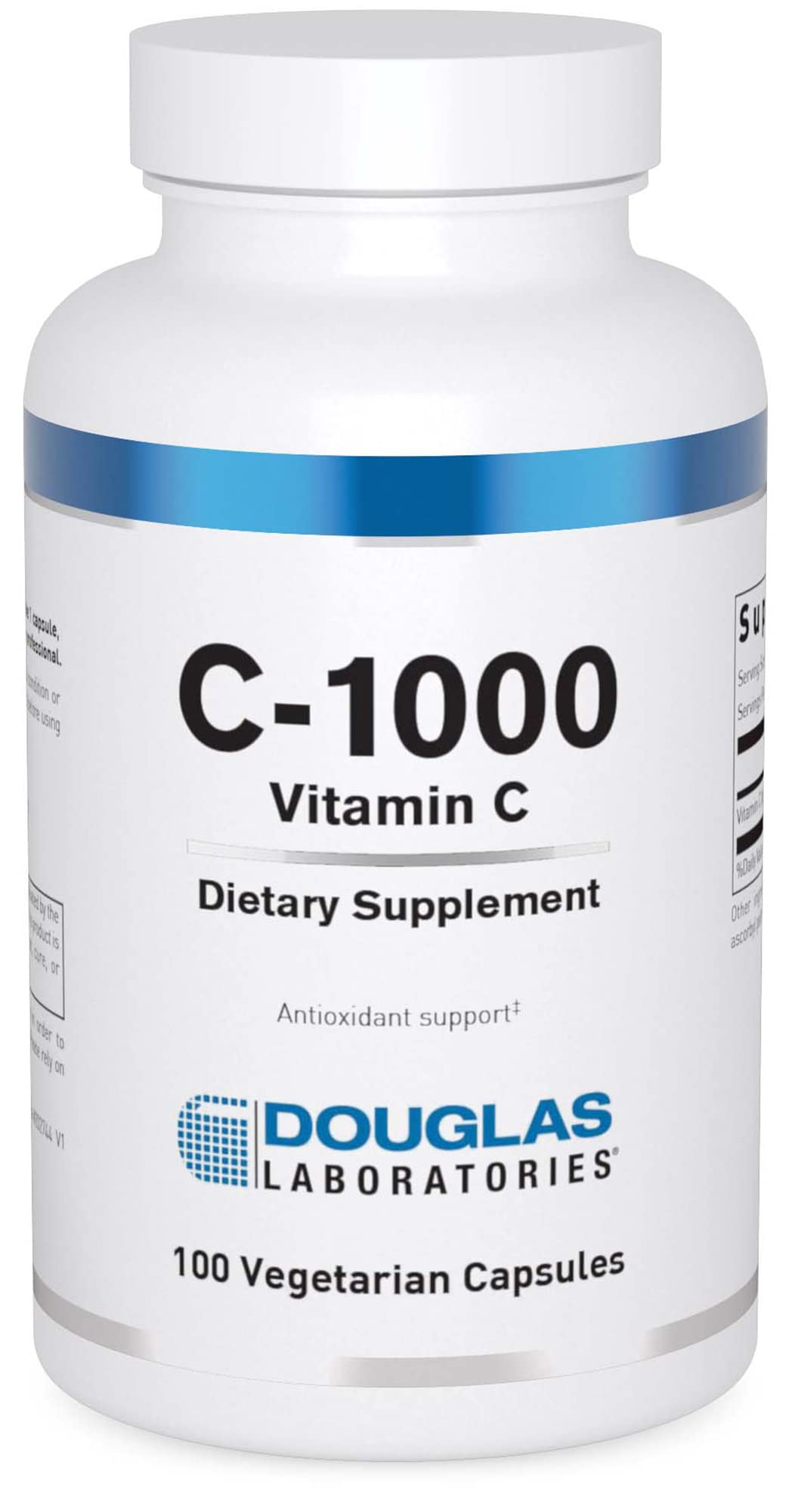 Flacon de Douglas Laboratories C-1000 contenant 100 capsules végétariennes de vitamine C 1000 mg