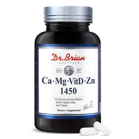 Flacon de DR.BRIAN Calcium Magnésium Zinc avec Vitamine D3 90 comprimés