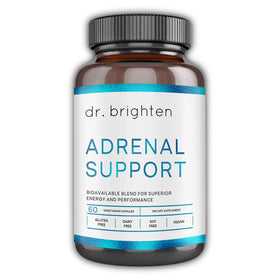 Flacon de Dr. Brighten Support Surrénal 60 capsules vue de face