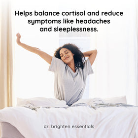 Flacon de Dr. Brighten Support Surrénal avec capsules à côté