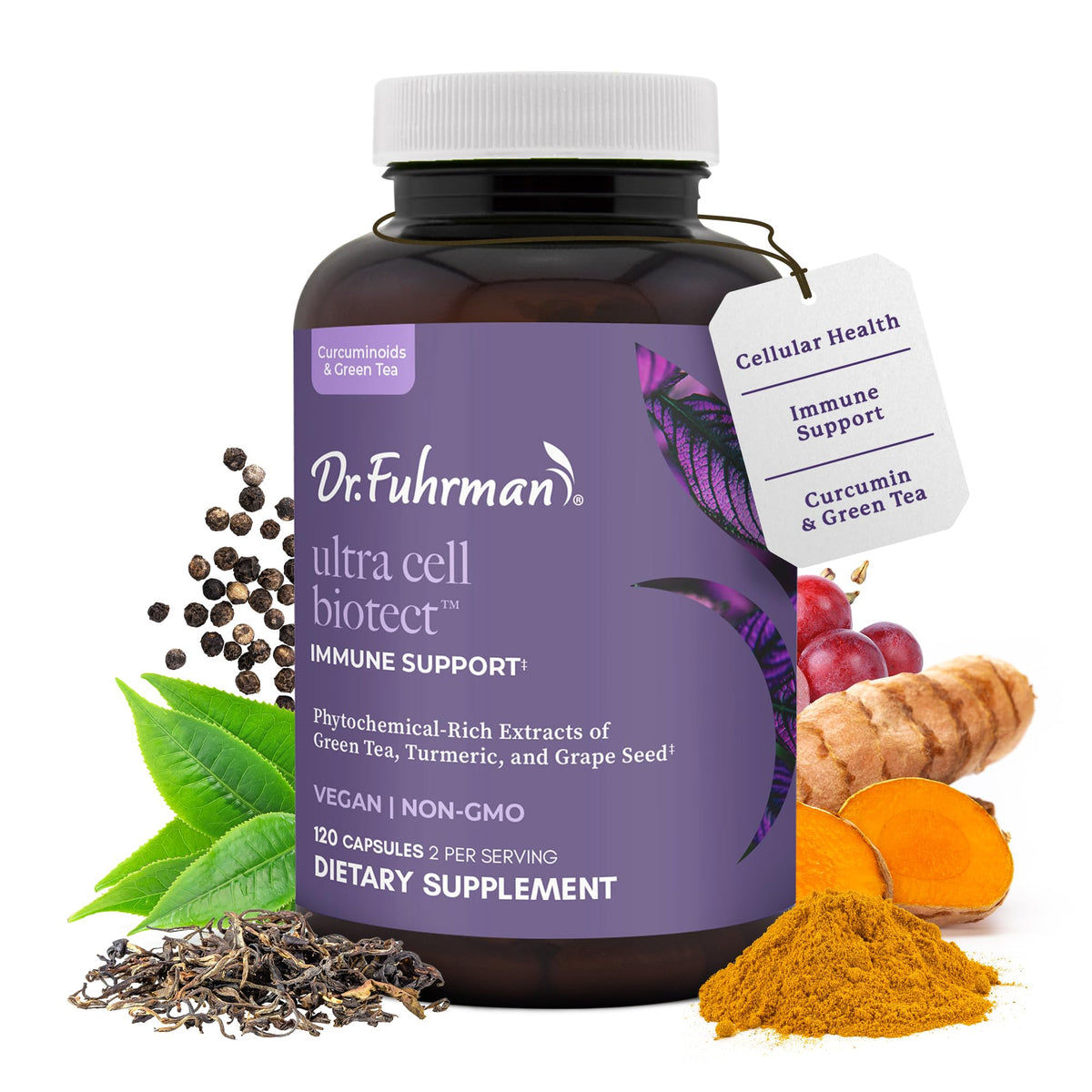 Flacon de Dr. Fuhrman Ultra Cell Biotect 120 capsules