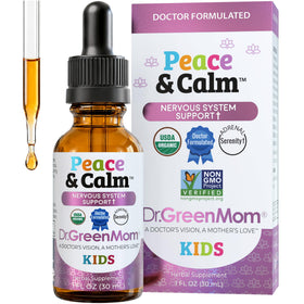 Flacon de Dr. Green Mom Peace & Calm Kids 30 doses vue de face