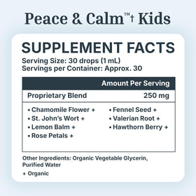 Flacon de Dr. Green Mom Peace & Calm Kids sur une table