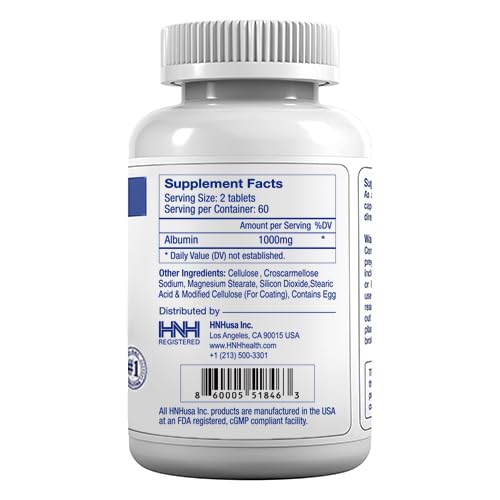 Flacon de Dr.K&C Albumine 1000mg avec étiquettes clairement lisibles
