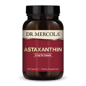 Flacon de Dr. Mercola Astaxanthin 12 mg avec 90 capsules
