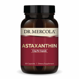 Flacon de Dr. Mercola Astaxanthin 4 mg 90 capsules vue avant