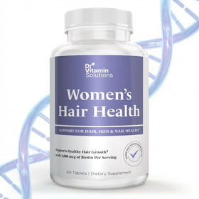 Flacon de DR VITAMIN SOLUTIONS Compléments Alimentaires pour Cheveux, Peau et Ongles vue de face
