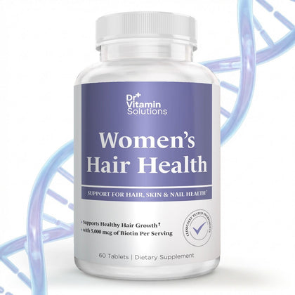 Flacon de DR VITAMIN SOLUTIONS Compléments Alimentaires pour Cheveux, Peau et Ongles vue de face