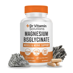 Flacon de DR VITAMIN SOLUTIONS Magnésium Glycinate 400 mg 120 capsules végétales