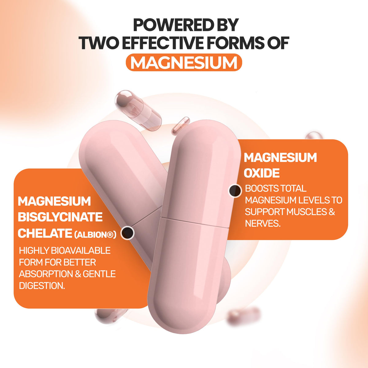 Flacon de DR VITAMIN SOLUTIONS Magnésium Glycinate 400mg avec étiquette