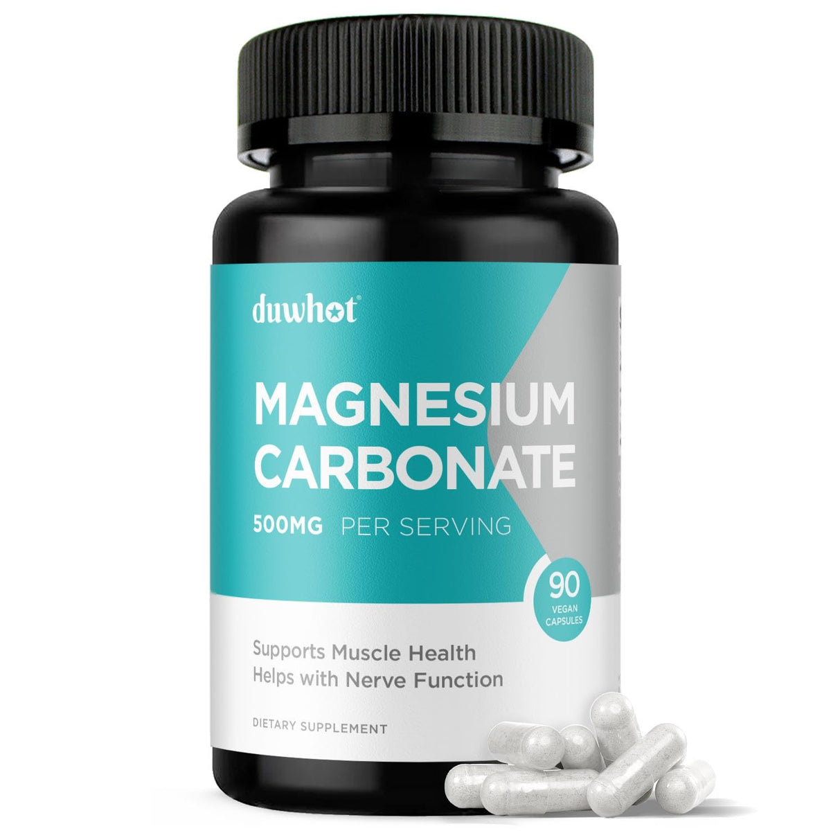 Flacon de duwhot Magnésium Carbonate 500mg avec 90 capsules