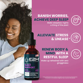 Flacon de E2H Complément Alimentaire Sommeil 60ml avec bouchon