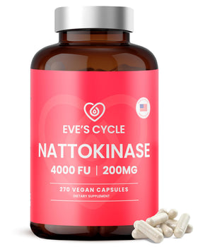 Flacon de Eve's Cycle Nattokinase 4000 FU avec 270 capsules végétales