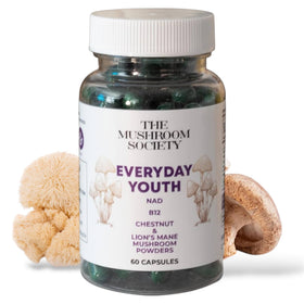 Flacon de Everyday Youth de The Mushroom Society avec 60 capsules végétales