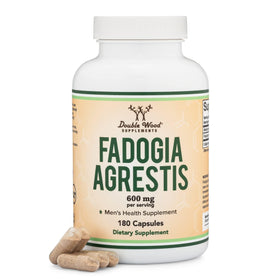 Flacon de Fadogia Agrestis 600mg de Double Wood Supplements, 180 capsules