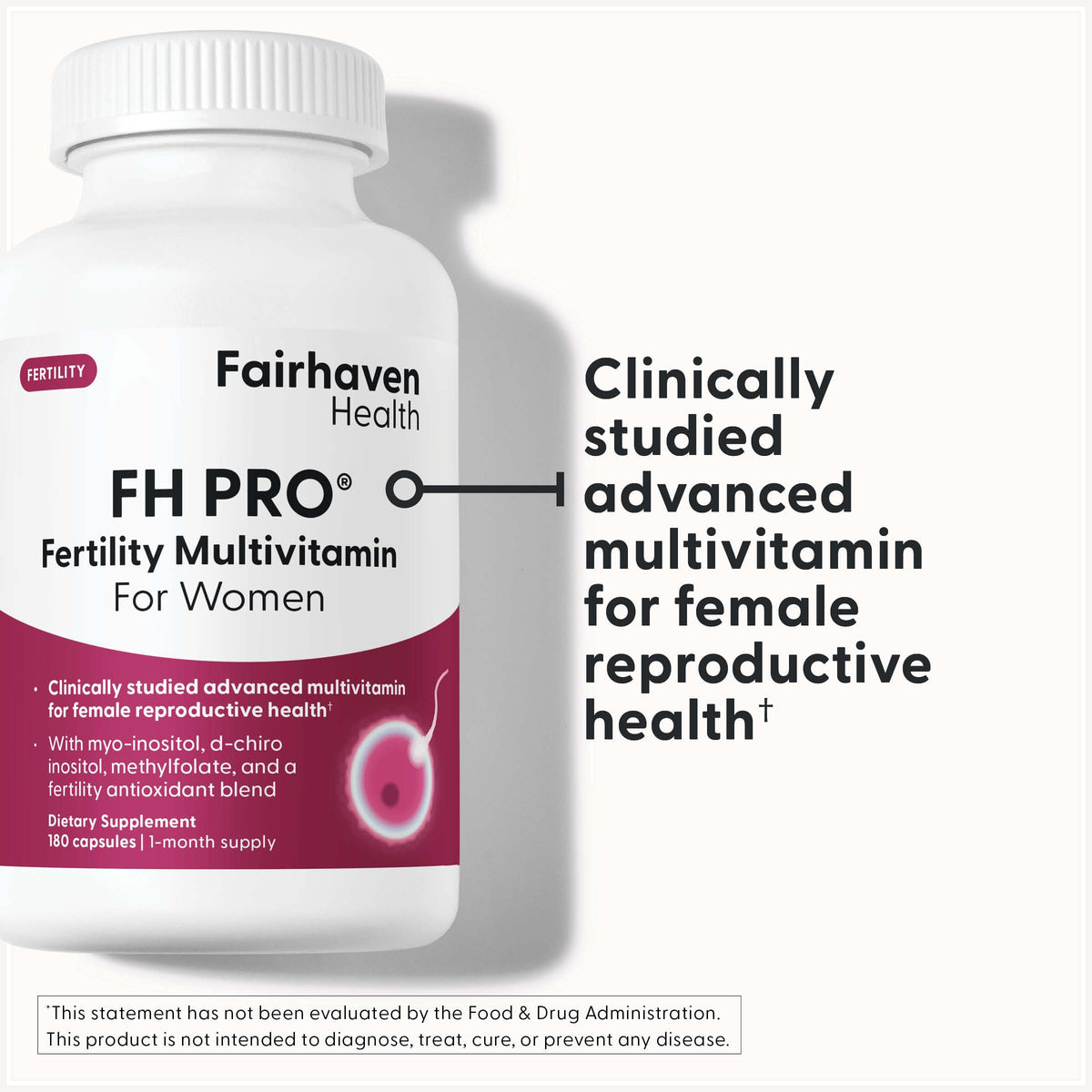 Flacon de Fairhaven Health FH Pro pour Femmes avec capsules