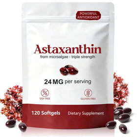 Flacon de FANSHI Astaxanthine 24mg 120 gélules liquides
