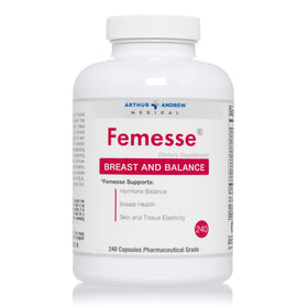 Flacon de Femesse ouvert montrant les capsules à l'intérieur