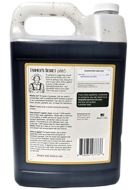 Flacon de Fer Liquid Farmer's Secret avec étiquette et dosage