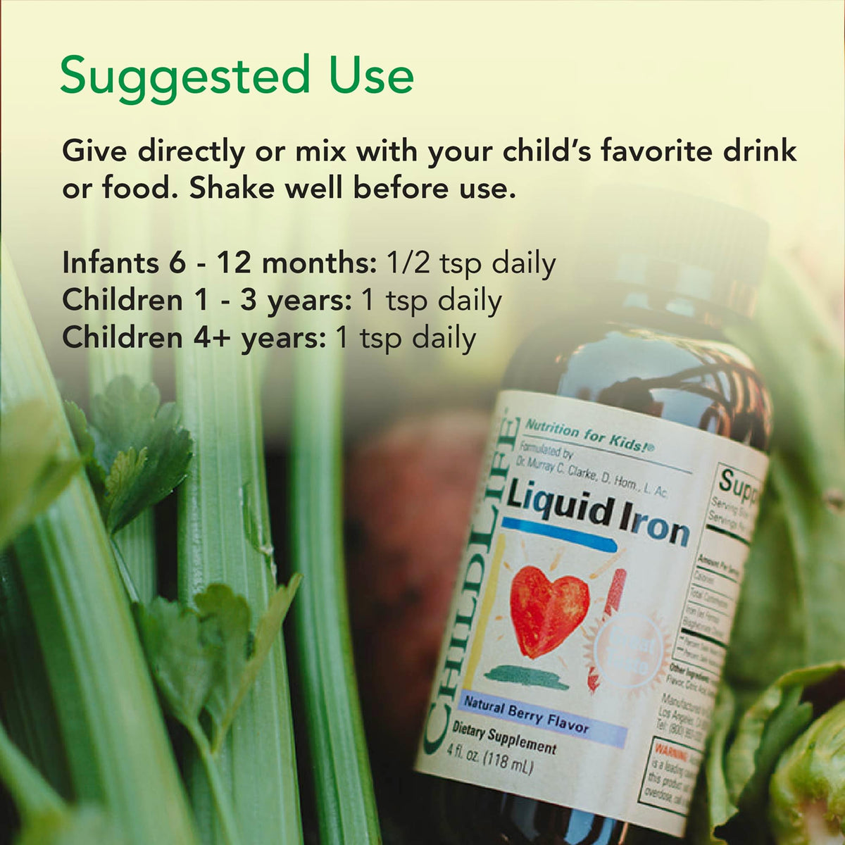 Flacon de Fer Liquide CHILDLIFE ESSENTIALS dans son emballage