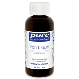 Flacon de Fer Liquide Pure Encapsulations 120 ml vue de face