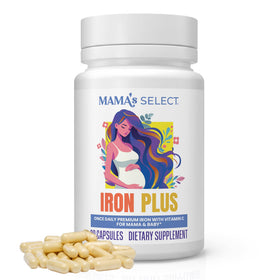 Flacon de fer prénatal Mama's Select 18mg avec 30 capsules