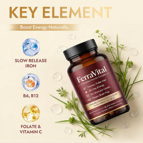 Flacon de FerraVital avec 60 capsules