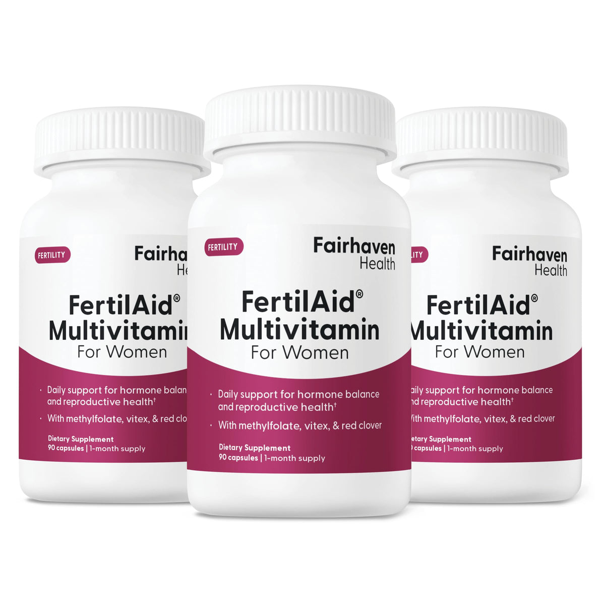 Flacon de FertilAid pour Femmes de Fairhaven Health avec 270 capsules