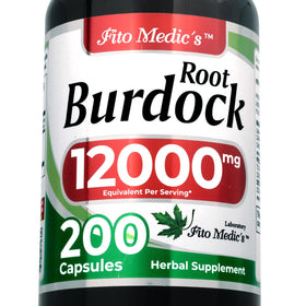 Flacon de FITO MEDIC'S Racine de Bardane Bio 200 Capsules vue avant