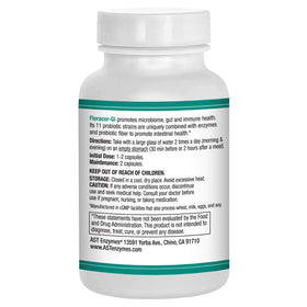 Flacon de Floracor d'AST Enzymes avec capsules à l'intérieur