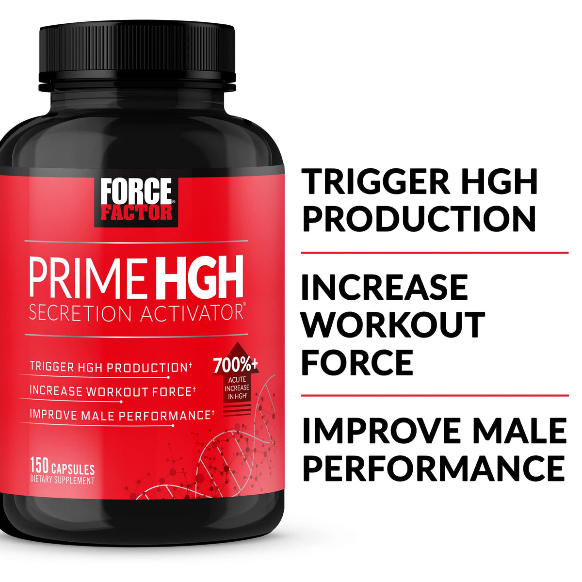 Flacon de Force Factor Activator de Sécrétion de HGH avec capsules