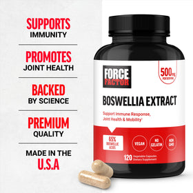 Flacon de Force Factor Extrait de Boswellia 120g