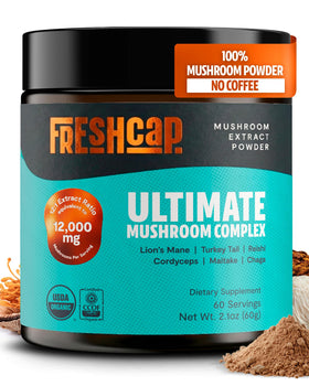 Flacon de FreshCap Mushrooms Complex de Champignons 100g