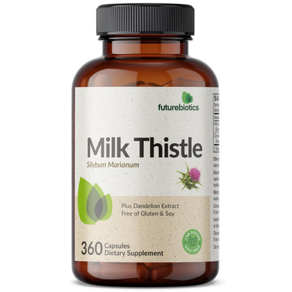 Flacon de Futurebiotics Chardon-Marie + Pissenlit 360 capsules vue de face